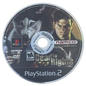 Dead to Rights Sony PlayStation 2 PS2 2002 Namco SLUS 20220 Disc Only